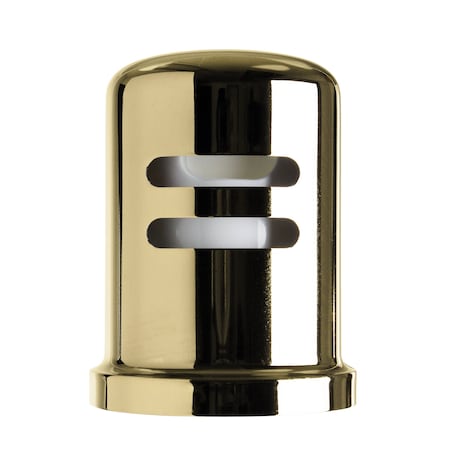 Westbrass 1-3/4" x 2-3/4" Solid Brass Air Gap Cap Only, Skirted, Polished Brass D201-1-01